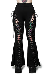 Alice Lace Up Flare Pants