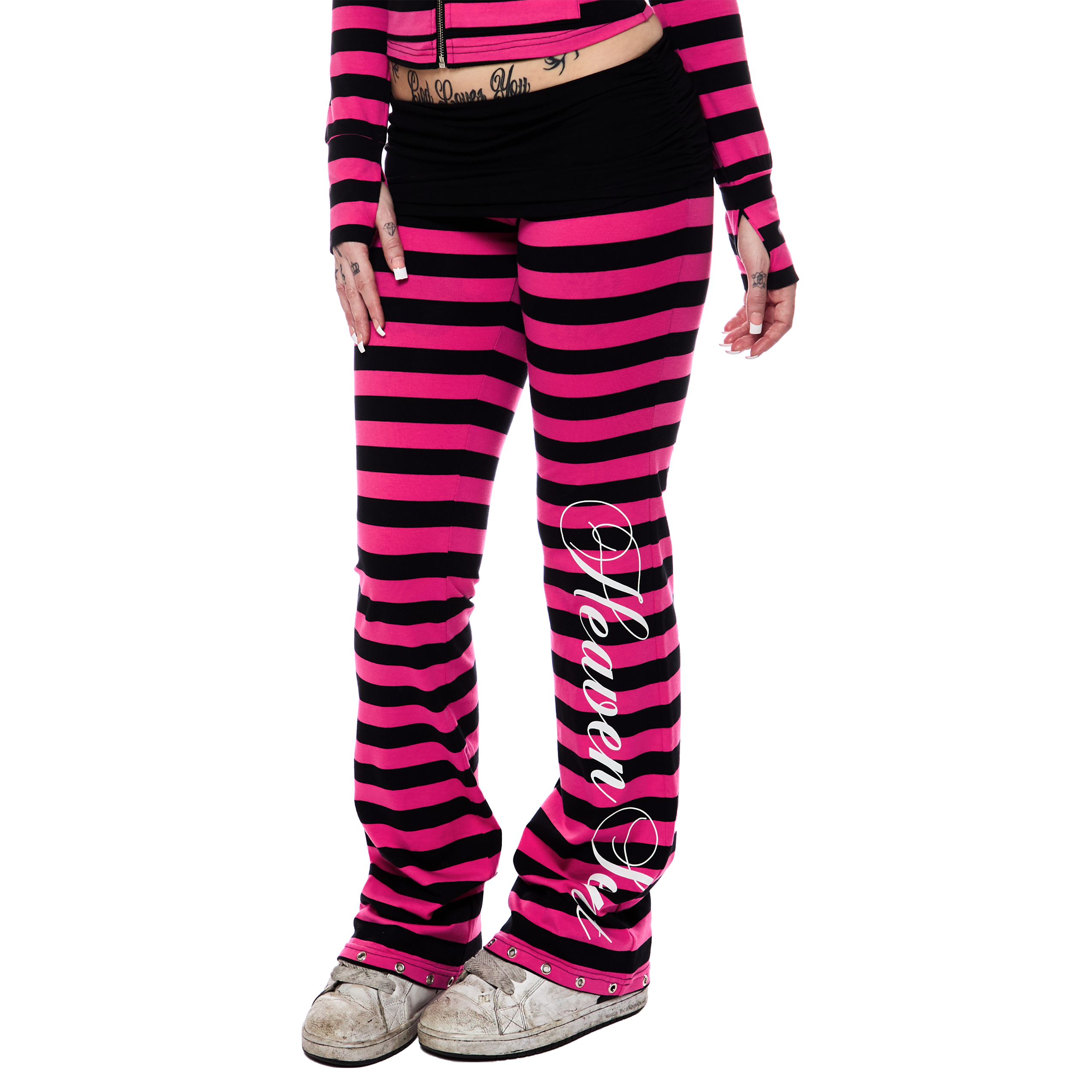 Eclipse Foldover Pants - Pink