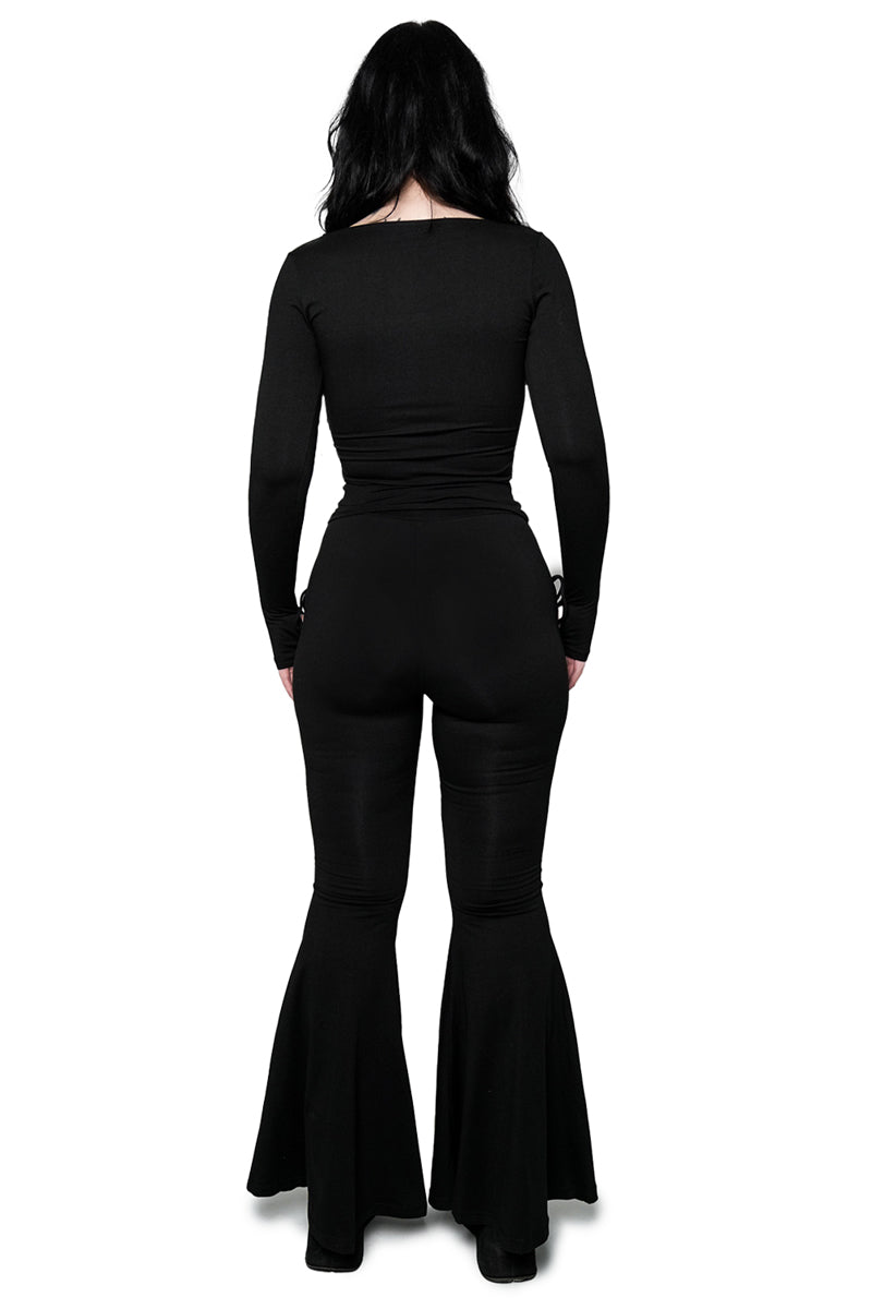 Alice Lace Up Flare Pants
