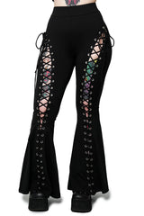 Alice Lace Up Flare Pants