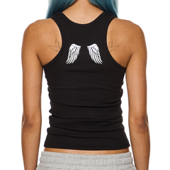 Angel in Training Tank - Black