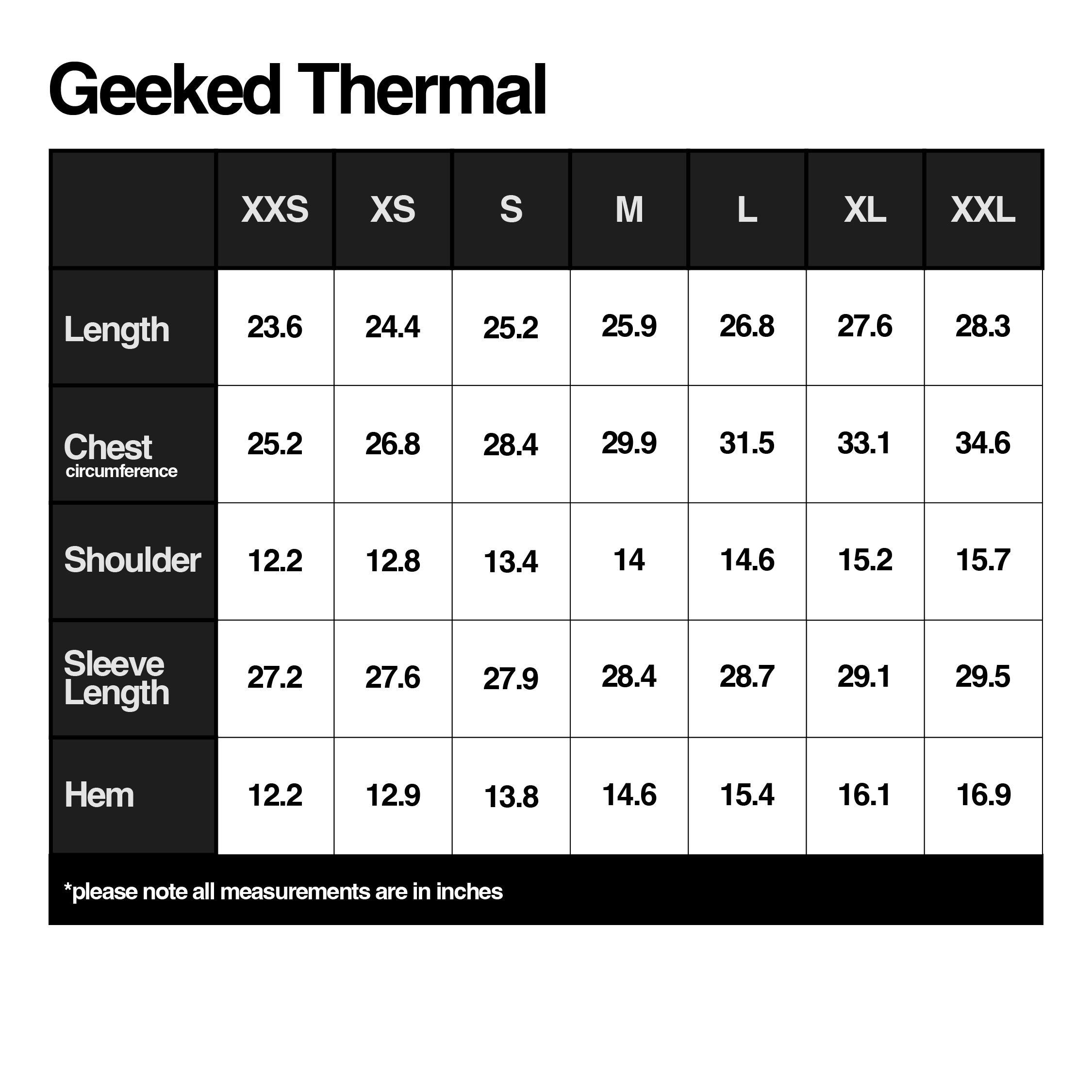 Geeked Thermal - Black