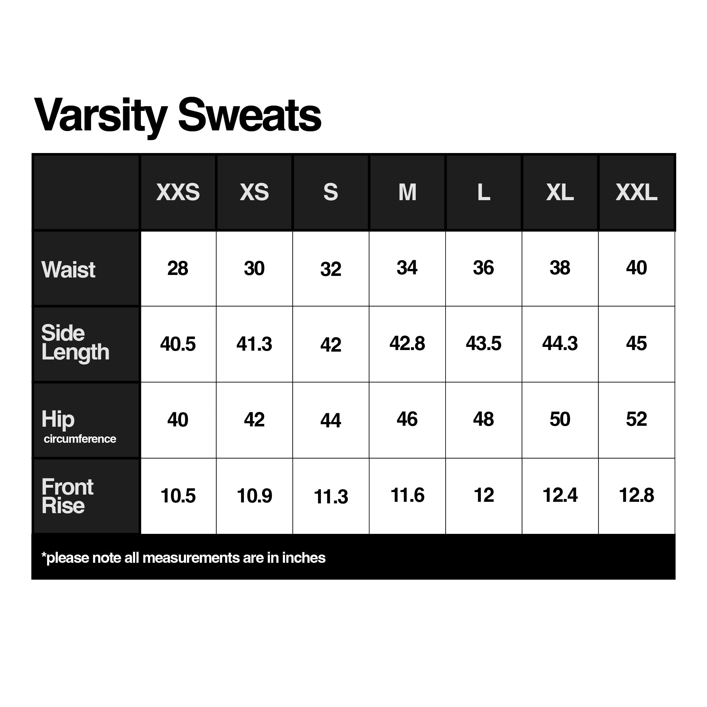 Varsity Sweats