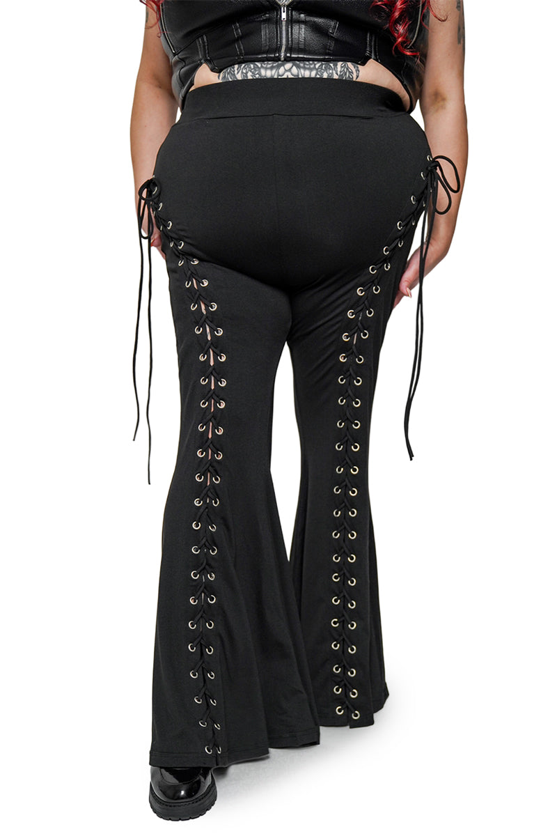 Alice Lace Up Flare Pants