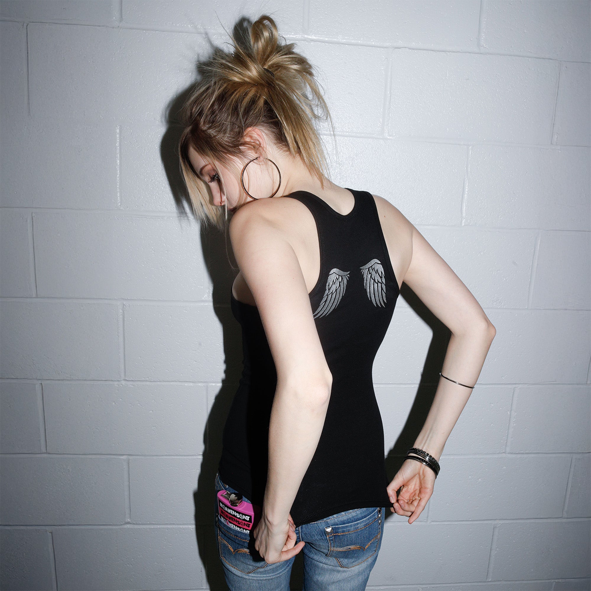 Angel in Training Tank - Black