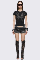 Glitter Flight Baby Tee