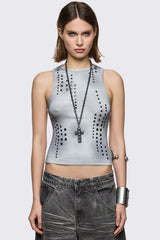 Zinc Washed Vest Top
